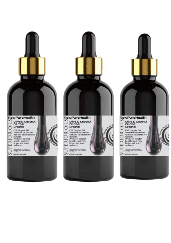 PureC60OliveOil C60 Organic MCT Coconut Oil-Ultra-Pure Carbon 60 Antioxidant Oil